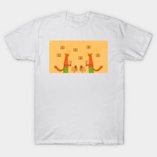 Cute fox loves plants and flowers, version 3 T-Shirt